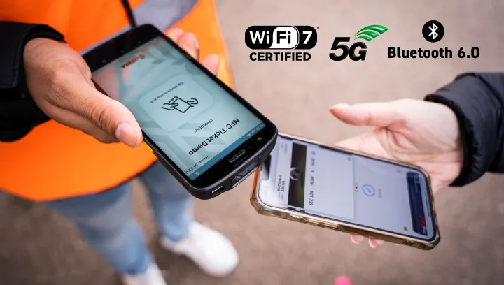 Zebra TC201 Wi-Fi 7 5G Bluetooth 6.0 AIオーディオ